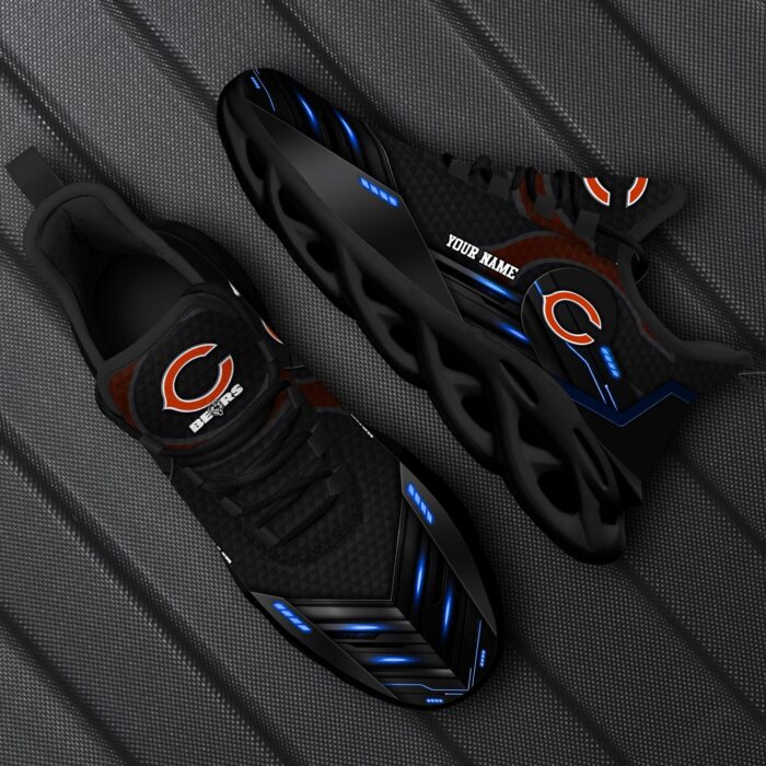 Chicago Bears Personalized NFL Sport Black Max Soul Shoes