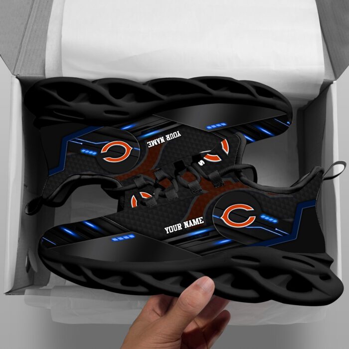 Chicago Bears Personalized NFL Sport Black Max Soul Shoes