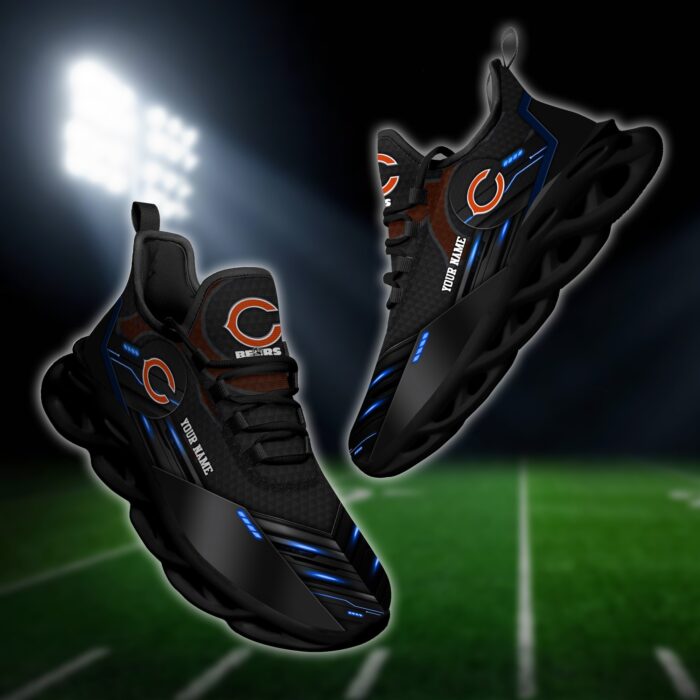 Chicago Bears Personalized NFL Sport Black Max Soul Shoes