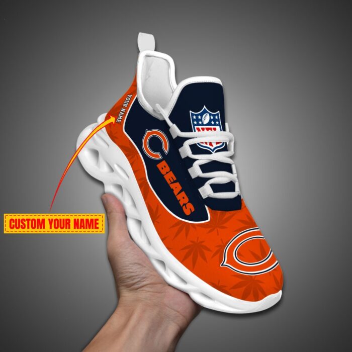 Chicago Bears Personalized Weed Limited Edition Max Soul Shoes