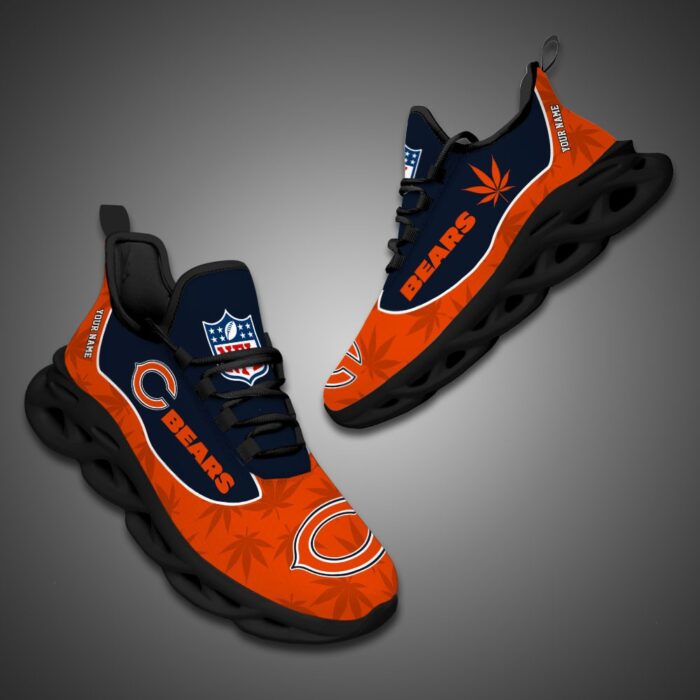 Chicago Bears Personalized Weed Limited Edition Max Soul Shoes