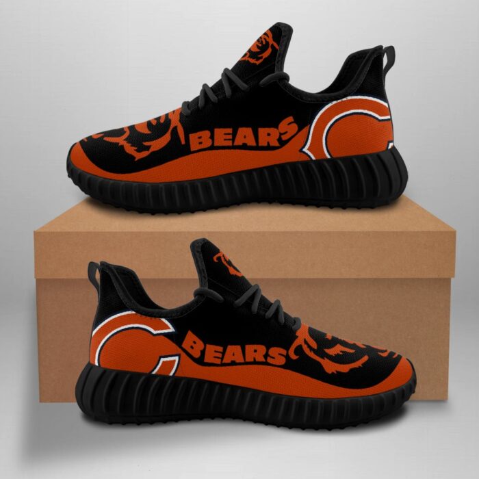 Chicago Bears Sneakers Big Logo Yeezy Shoes