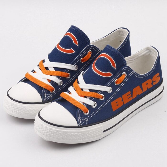 Chicago Bears Women's Shoes Low Top Canvas Shoes