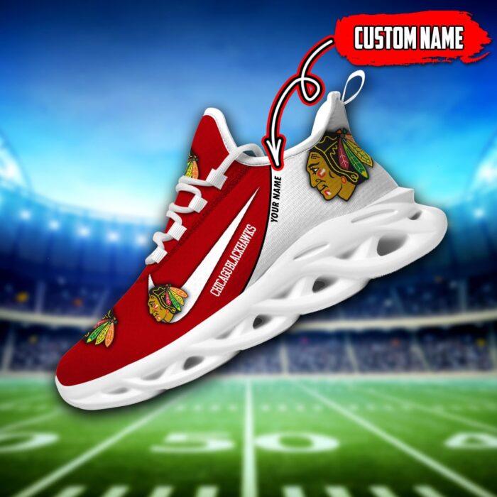 Chicago Blackhawks Custom Name NHL New Max Soul Shoes