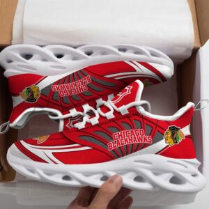 Chicago Blackhawks Lover White Shoes Max Soul