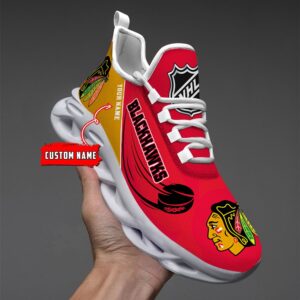 Chicago Blackhawks Personalized NHL New Max Soul Shoes