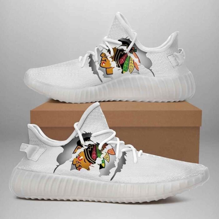 Chicago Blackhawks Yeezy Boost Shoes Sport Sneakers