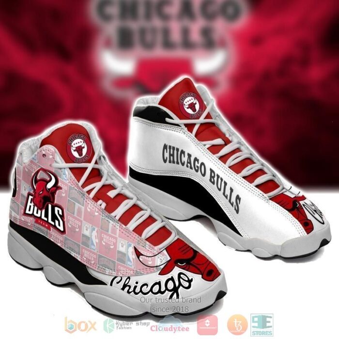 Chicago Bulls Team Nba Team Logo Air Jordan 13 Shoes