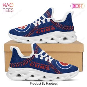 Chicago Cubs MLB Baseball Teams Blue Mix Orange Max Soul Shoes