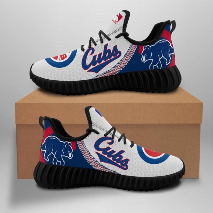 Chicago Cubs Unisex Sneakers New Sneakers Chicago Cubs Custom Shoes Baseball Yeezy Boost