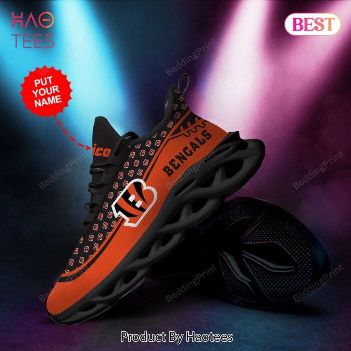 Cincinnati Bengals Custom Personalized Max Soul Shoes for NFL Fans