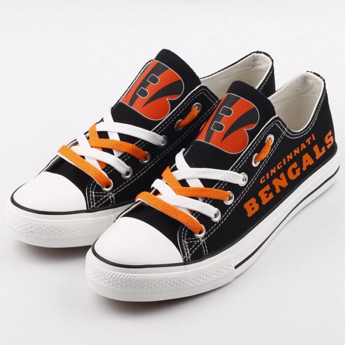 Cincinnati Bengals Men's Shoes Low Top Canvas Shoes