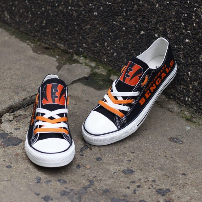 Cincinnati Bengals Men's Shoes Low Top Canvas Shoes