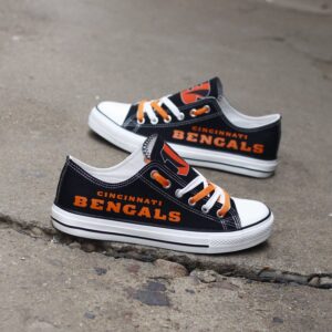 Cincinnati Bengals Men's Shoes Low Top Canvas Shoes