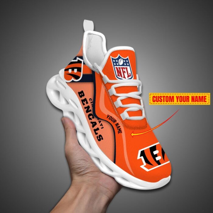 Cincinnati Bengals NFL Customized Unique Max Soul Shoes