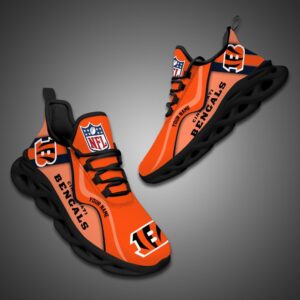 Cincinnati Bengals NFL Customized Unique Max Soul Shoes