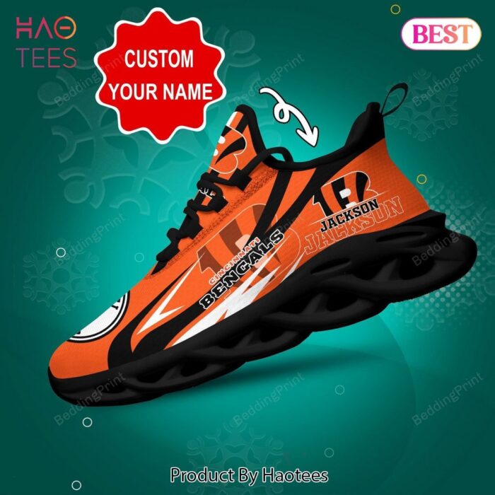 Cincinnati Bengals NFL Orange Color Max Soul Shoes