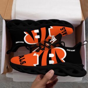 Cincinnati Bengals Personalized Custom Name Max Soul Shoes