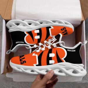 Cincinnati Bengals Personalized Custom Name Max Soul Shoes