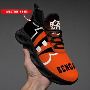 Cincinnati Bengals Personalized Custom Name Max Soul Shoes