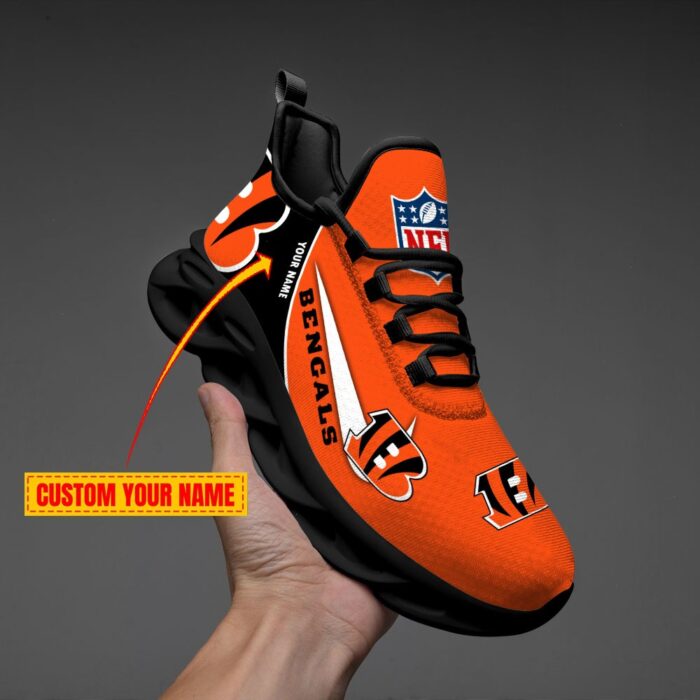 Cincinnati Bengals Personalized Luxury NFL Max Soul Shoes 281122