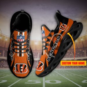 Cincinnati Bengals Personalized Max Soul Shoes