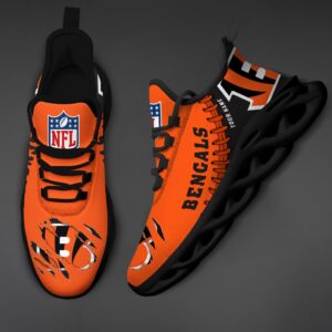 Cincinnati Bengals Personalized NFL Max Soul Shoes