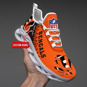 Cincinnati Bengals Personalized NFL Max Soul Shoes