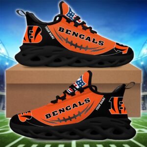 Cincinnati Bengals Personalized NFL Max Soul Shoes Fan Gift