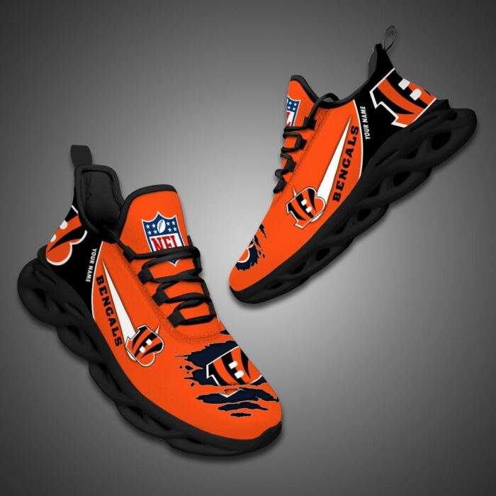 Cincinnati Bengals Personalized NFL Max Soul Shoes for Fan