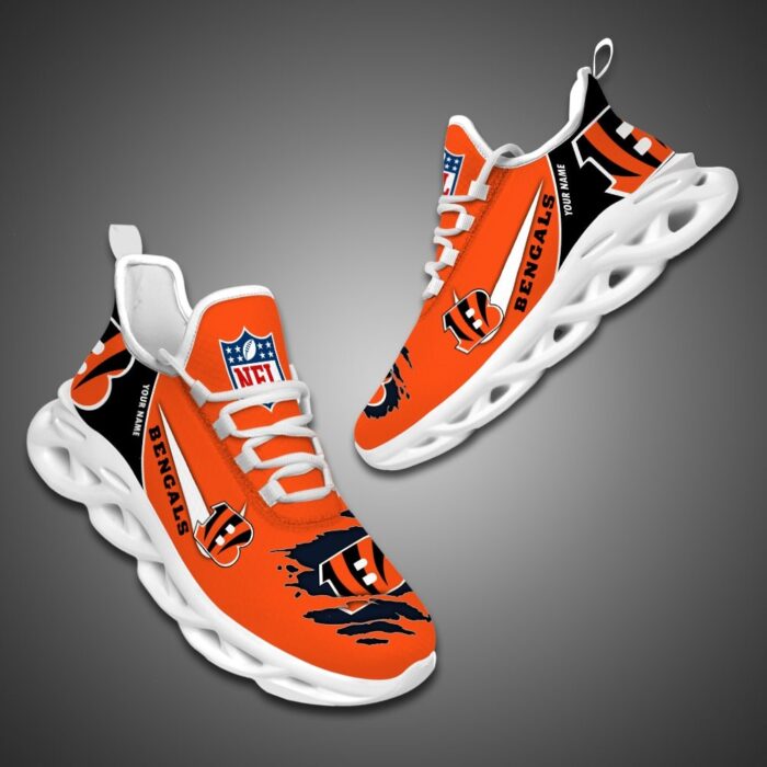 Cincinnati Bengals Personalized NFL Max Soul Shoes for Fan