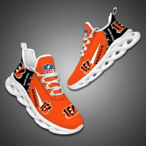 Cincinnati Bengals Personalized NFL Max Soul Shoes for NFL Fan