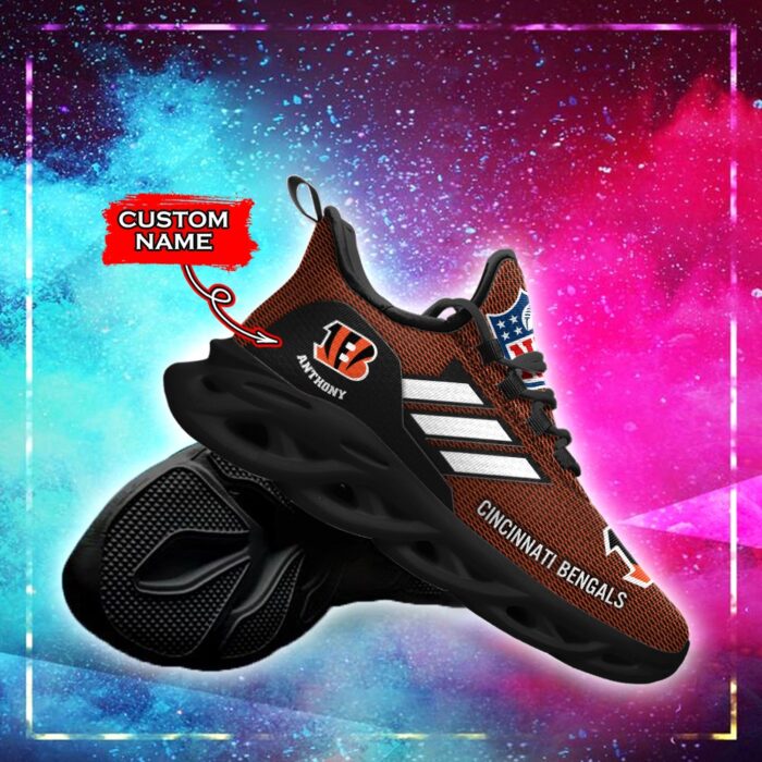 Cincinnati Bengals Personalized NFL Max Soul Sneaker for Fans