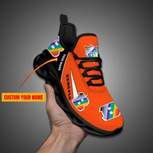 Cincinnati Bengals Personalized Pride Month Luxury NFL Max Soul Shoes Ver 2