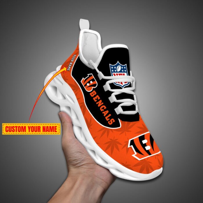 Cincinnati Bengals Personalized Weed Limited Edition Max Soul Shoes