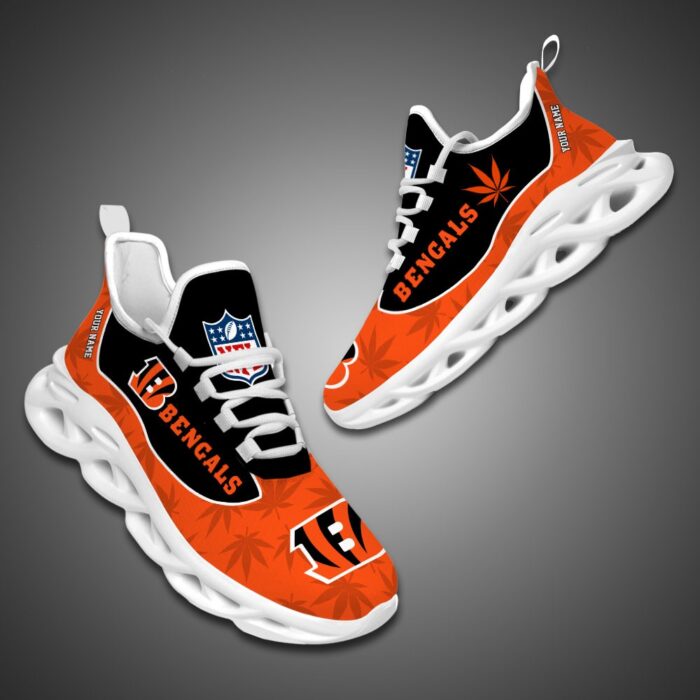 Cincinnati Bengals Personalized Weed Limited Edition Max Soul Shoes