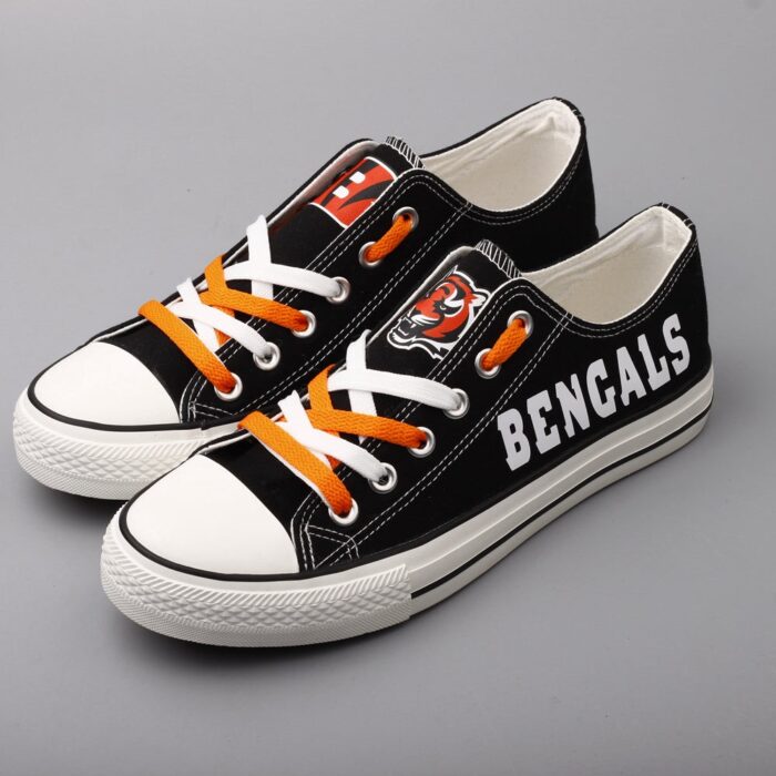 Cincinnati Bengals Women's Shoes Low Top Canvas Shoes