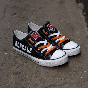 Cincinnati Bengals Women's Shoes Low Top Canvas Shoes