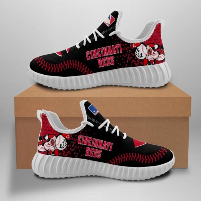 Cincinnati Reds Unisex Sneakers New Sneakers Custom Shoes Baseball Yeezy Boost