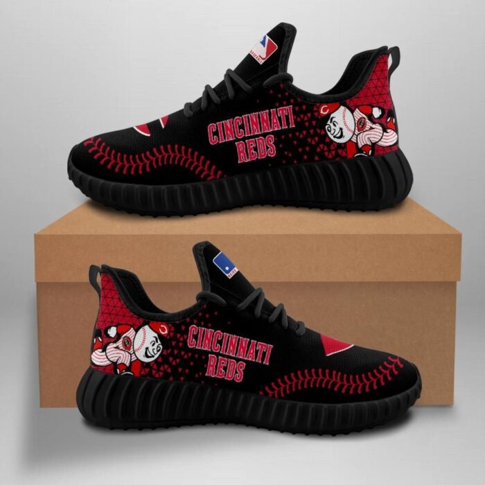 Cincinnati Reds Unisex Sneakers New Sneakers Custom Shoes Baseball Yeezy Boost