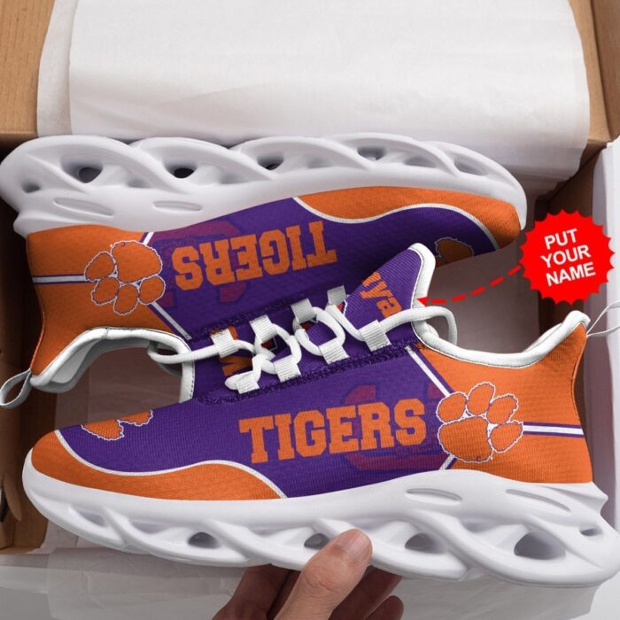 Clemson Tigers Custom Shoes Max Soul