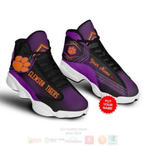 Clemson Tigers Nfl Football Custom Name Air Jordan 13 Shoes