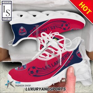 Clermont Foot 63 Custom Name Red Dark Blue Max Soul Shoes