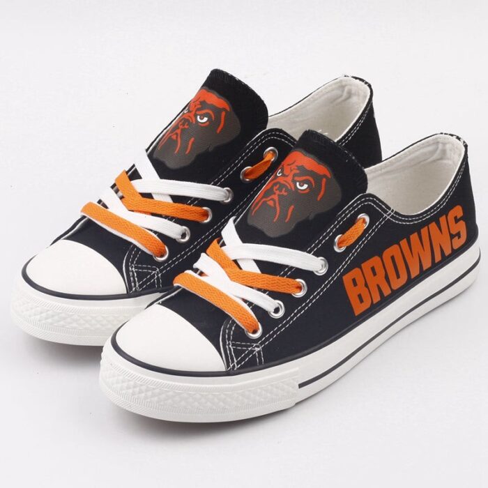 Cleveland Browns Men's Shoes Low Top Canvas Shoes