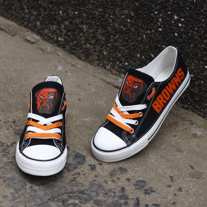 Cleveland Browns Men's Shoes Low Top Canvas Shoes