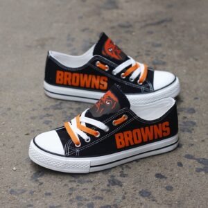 Cleveland Browns Men's Shoes Low Top Canvas Shoes