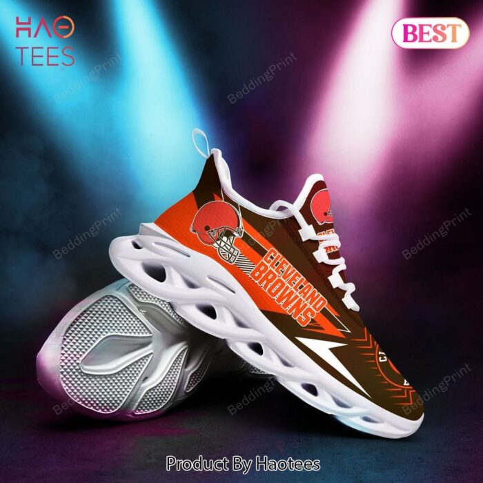 Cleveland Browns NFL Brown Mix Orange Max Soul Shoes Fan Gift