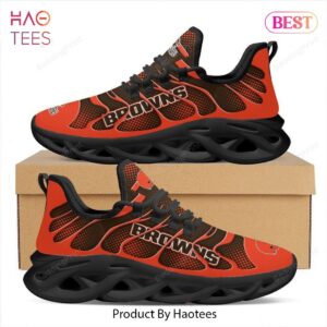 Cleveland Browns NFL Hot Orange Color Max Soul Shoes