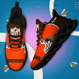 Cleveland Browns Personalized Custom Name Max Soul Shoes