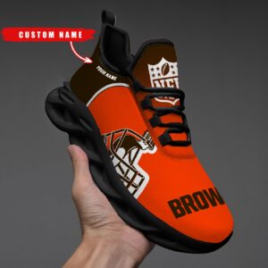 Cleveland Browns Personalized Custom Name Max Soul Shoes